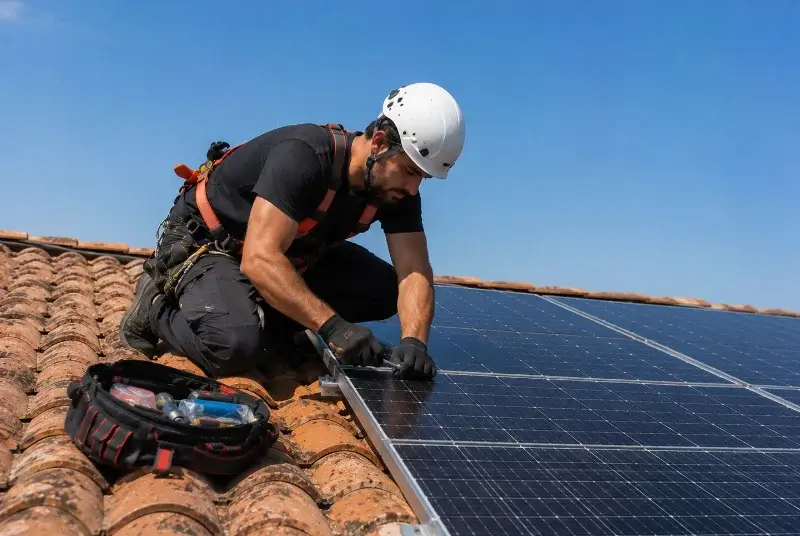 Maintenance et monitoring de panneaux solaires à Civrieux-d'Azergues